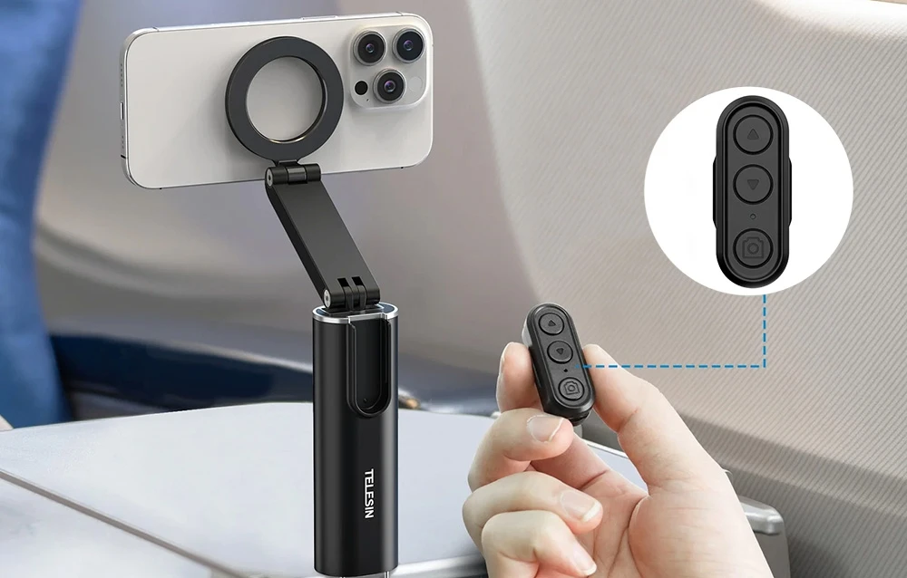 MagSafe Telesin mount with bluetooth remote control aprašymas - Prekės nuotrauka