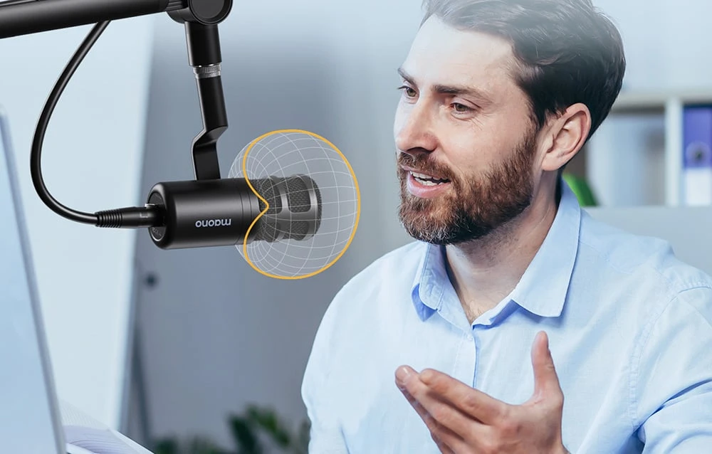 Maono PD100 mikrofonas juodas aprašymas - Prekės nuotrauka Maono PD100 mikrofonas juodas aprašymas - Prekės nuotrauka