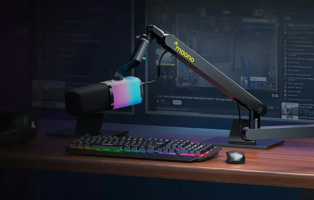 Maono PD100X RGB mikrofonas juodas aprašymas - Prekės nuotrauka Maono PD100X RGB mikrofonas juodas aprašymas - Prekės nuotrauka