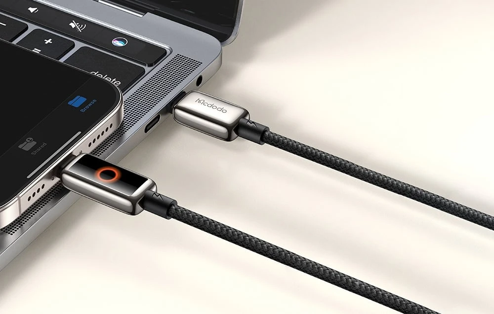 Mcdodo CA-6680 USB-C to USB-C cable 1.2m aprašymas - Prekės nuotrauka Mcdodo CA-6680 USB-C to USB-C cable 1.2m aprašymas - Prekės nuotrauka