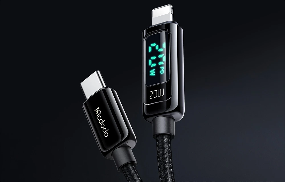 Mcdodo CA-8810 USB-C prie Lightning laidas, 36 W, 1.2 m (juodas) aprašymas - Prekės nuotrauka