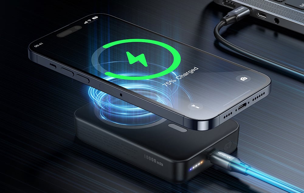 Mcdodo Magnetic Power Bank MC-4261 10000mAh, 20W (juoda) aprašymas - Prekės nuotrauka Mcdodo Magnetic Power Bank MC-4261 10000mAh, 20W (juoda) aprašymas - Prekės nuotrauka
