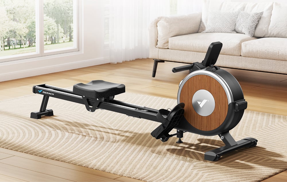 MERACH Rowing machine MR-R02B9 (juodas) aprašymas - Prekės nuotrauka
