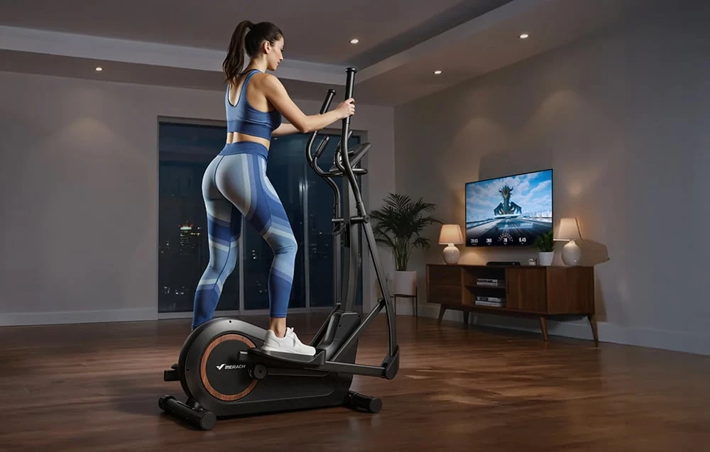MERACH elliptical trainer MR-E33B3-EU (juodas) aprašymas - Prekės nuotrauka