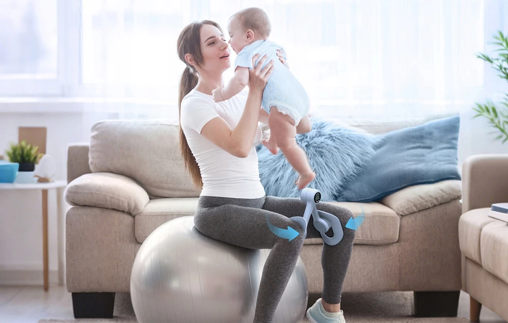 MERACH MR-2397 Thigh and Pelvic Floor Muscle Trainer mėlynos spalvos aprašymas - Prekės nuotrauka