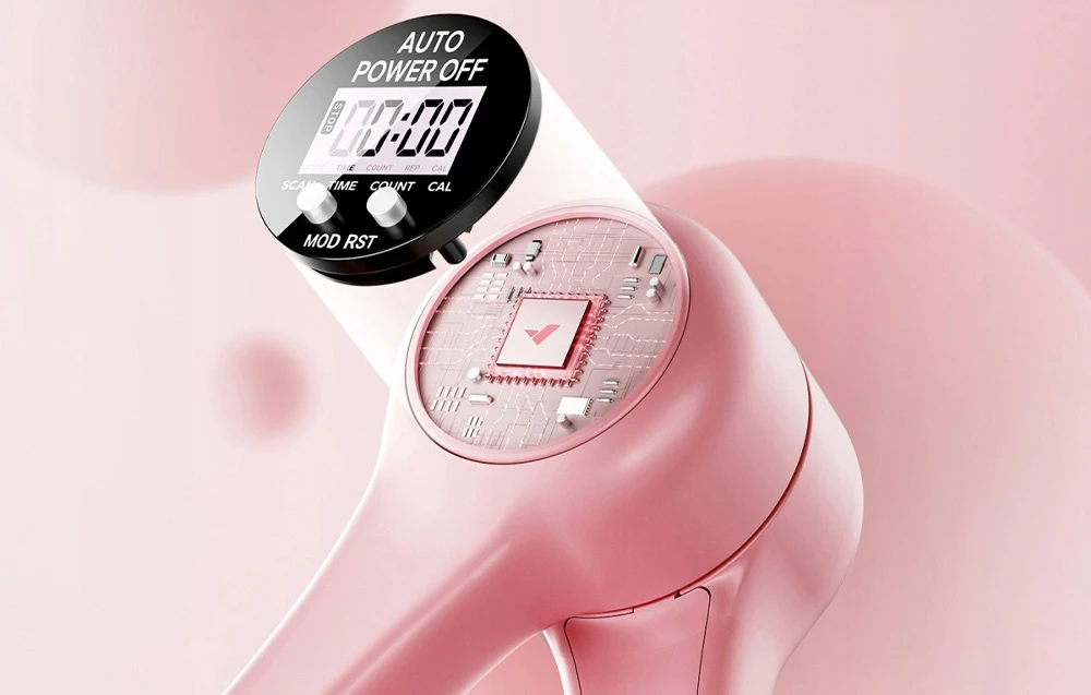 MERACH MR-2397 Thigh and Pelvic Floor Trainer rožinės spalvos aprašymas - Prekės nuotrauka
