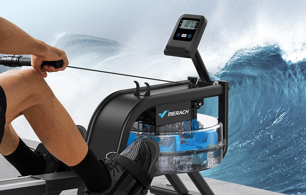 MERACH MR-R10B2 Rowing Machine (Juodas) aprašymas - Prekės nuotrauka