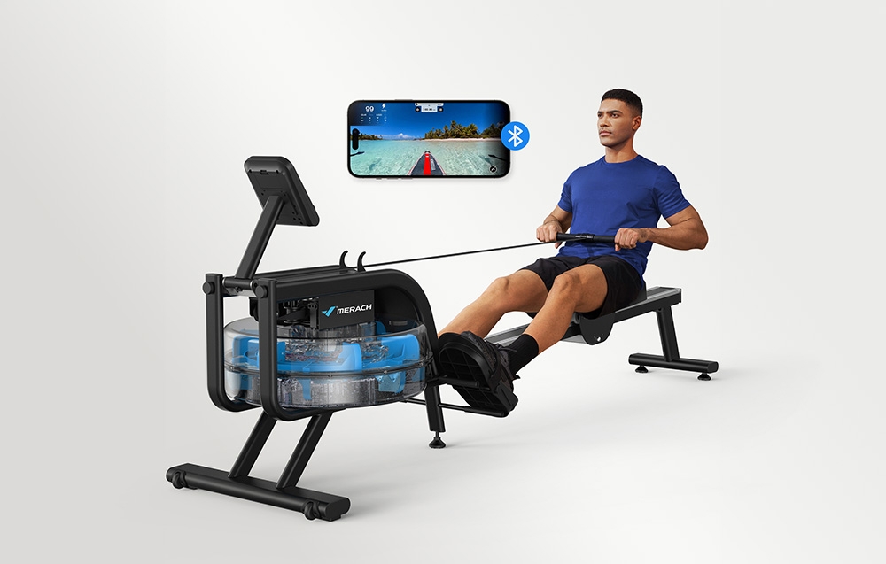 MERACH MR-R10B2 Rowing Machine (Juodas) aprašymas - Prekės nuotrauka