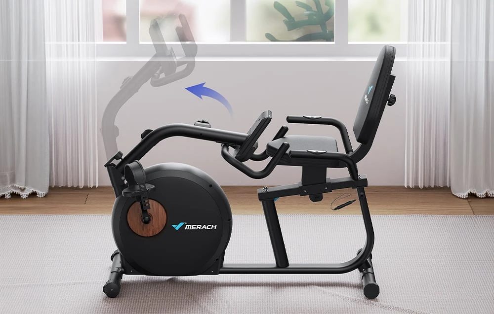 MERACH MR-S23B1-EU recumbent exercise bike (juodas) aprašymas - Prekės nuotrauka MERACH MR-S23B1-EU recumbent exercise bike (juodas) aprašymas - Prekės nuotrauka