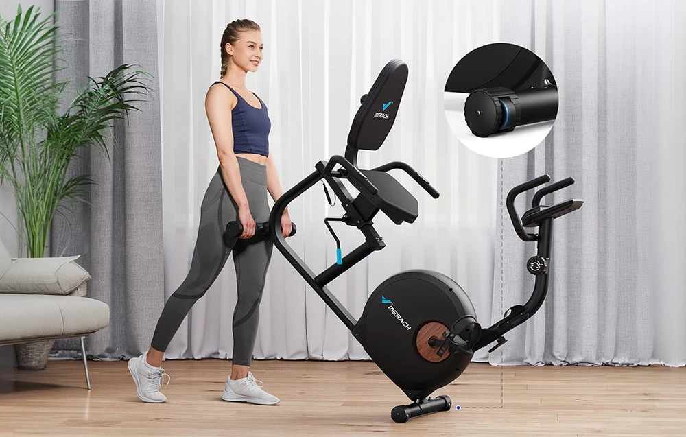 MERACH MR-S23B1-EU recumbent exercise bike (juodas) aprašymas - Prekės nuotrauka MERACH MR-S23B1-EU recumbent exercise bike (juodas) aprašymas - Prekės nuotrauka