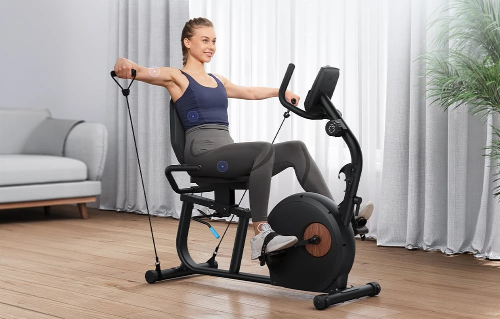 MERACH MR-S23B1-EU recumbent exercise bike (juodas) aprašymas - Prekės nuotrauka MERACH MR-S23B1-EU recumbent exercise bike (juodas) aprašymas - Prekės nuotrauka