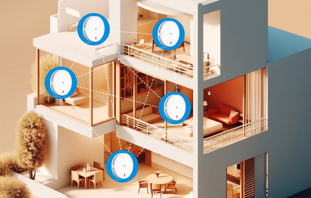 MEROSS MA151HMATRI-EU Smart Smoke Detector aprašymas - Prekės nuotrauka