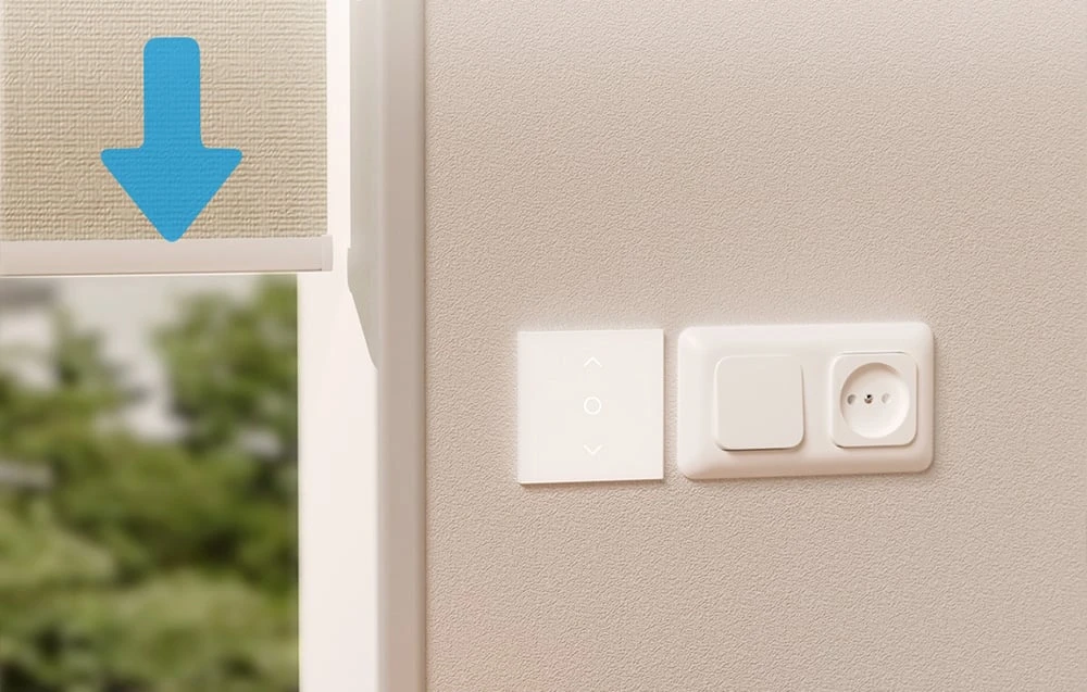 Meross MRS100MA(EU) Smart WiFi Blind Switch (Matter) aprašymas - Prekės nuotrauka Meross MRS100MA(EU) Smart WiFi Blind Switch (Matter) aprašymas - Prekės nuotrauka