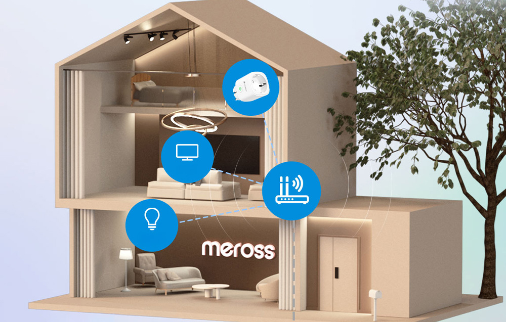 MEROSS MSS315CFH-EU išmanusis kištukas su energijos stebėjimu (Matter) (4 vnt. rinkinys) aprašymas - Prekės nuotrauka