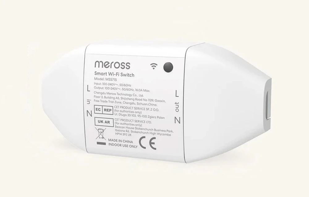 „Meross MSS715MA-UN“ išmanusis „WiFi“ jungiklis („Matter“) aprašymas - Prekės nuotrauka „Meross MSS715MA-UN“ išmanusis „WiFi“ jungiklis („Matter“) aprašymas - Prekės nuotrauka