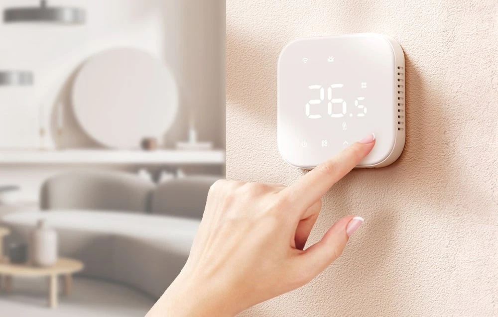 Meross MTS215 Wifi termostatas Katilo / vandens šildymo sistemai Apple Homekit, Matter, baltas aprašymas - Prekės nuotrauka Meross MTS215 Wifi termostatas Katilo / vandens šildymo sistemai Apple Homekit, Matter, baltas aprašymas - Prekės nuotrauka