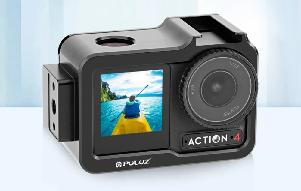 Metalinis narvas su šaltu batu PULUZ, skirtas DJI Osmo Action 4/3 aprašymas - Prekės nuotrauka Metalinis narvas su šaltu batu PULUZ, skirtas DJI Osmo Action 4/3 aprašymas - Prekės nuotrauka