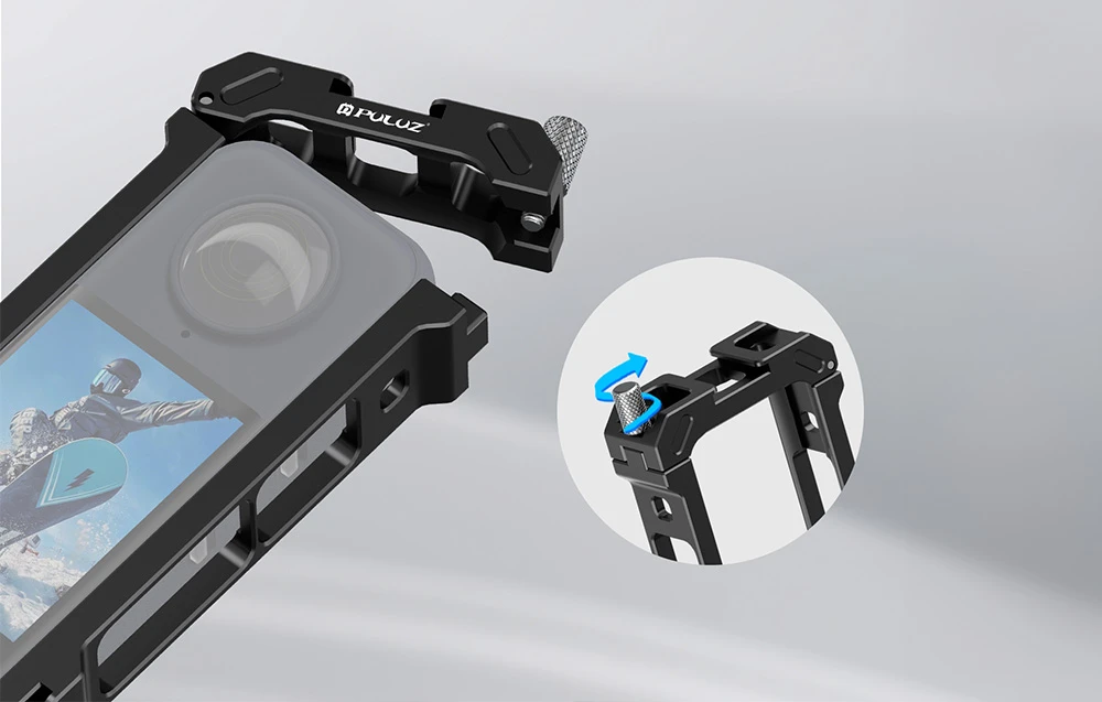 Metalinis apsauginis narvas PULUZ su trikojo adapteriu Insta360 X4 aprašymas - Prekės nuotrauka Metalinis apsauginis narvas PULUZ su trikojo adapteriu Insta360 X4 aprašymas - Prekės nuotrauka