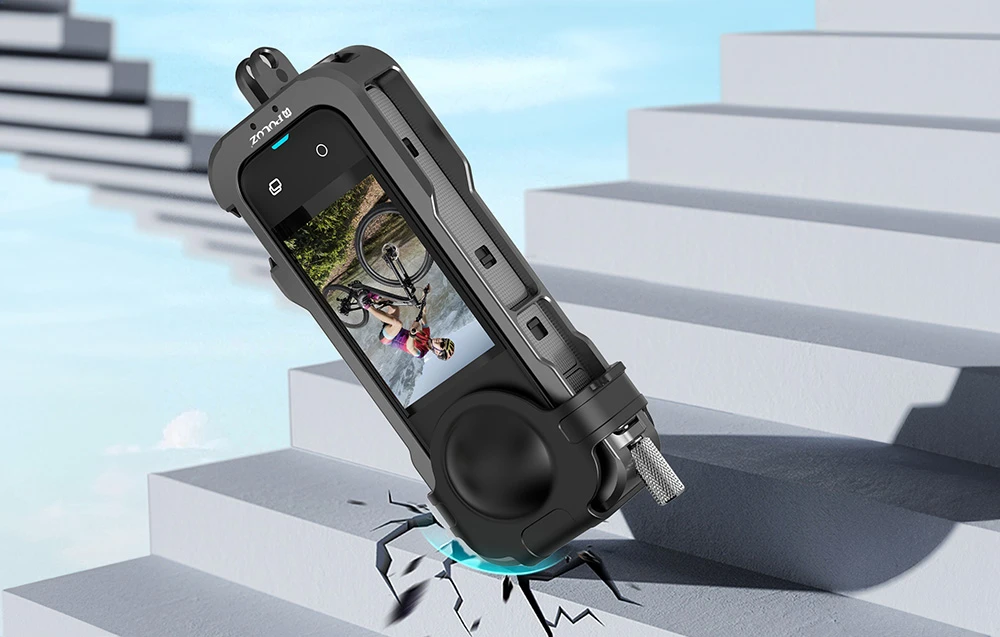 Puluz Metalinis apsauginis dėklas su objektyvo dangteliu, skirtas Insta360 X4 aprašymas - Prekės nuotrauka Puluz Metalinis apsauginis dėklas su objektyvo dangteliu, skirtas Insta360 X4 aprašymas - Prekės nuotrauka