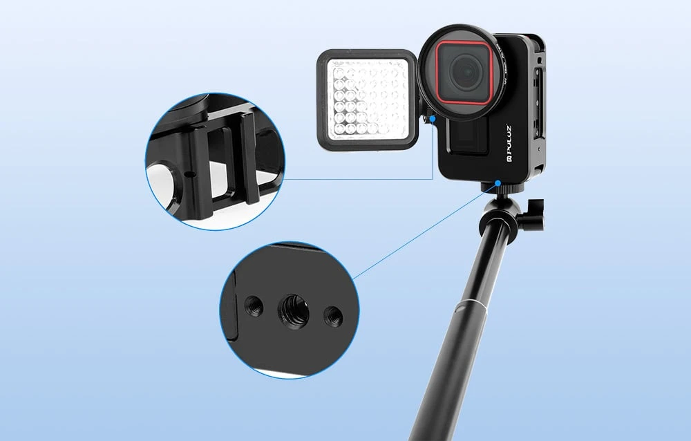 PULUZ metalinis dėklas, skirtas Insta360 Ace Pro / Ace (PU966B) aprašymas - Prekės nuotrauka PULUZ metalinis dėklas, skirtas Insta360 Ace Pro / Ace (PU966B) aprašymas - Prekės nuotrauka