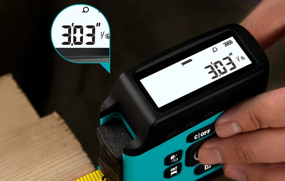 Mileseey DT20 lazerinis Distance Measurer with a 40-meter measuring tape aprašymas - Prekės nuotrauka