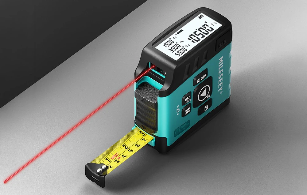 Mileseey DT20 lazerinis Distance Measurer with a 40-meter measuring tape aprašymas - Prekės nuotrauka