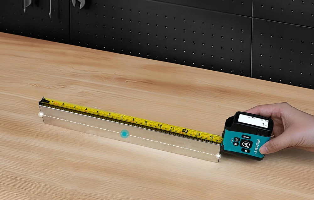 Mileseey DT20 lazerinis Distance Measurer with a 40-meter measuring tape aprašymas - Prekės nuotrauka