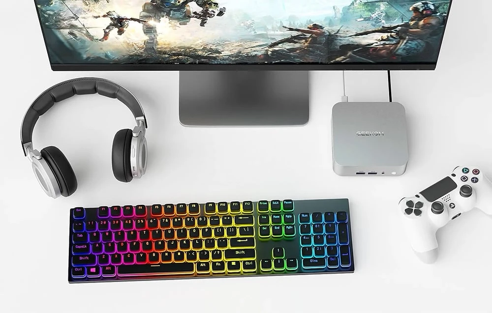 Mini PC GEEKOM A7 AMD Ryzen™ 5 7535HS 16GB 512GB + Win 11 Pro aprašymas - Prekės nuotrauka