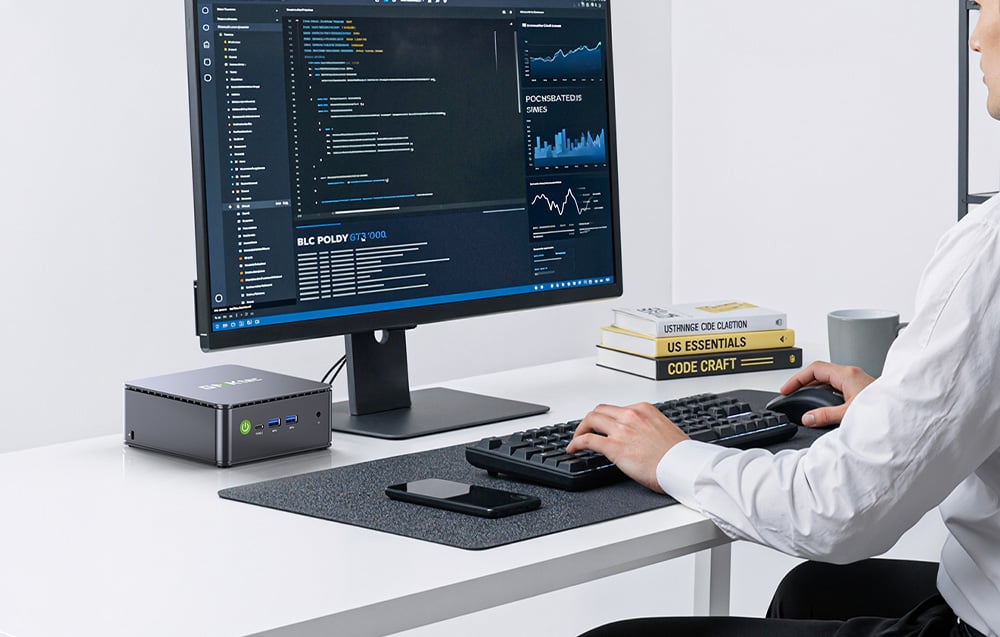 Mini PC GMKtec G11 AMD R2514 16GB 512GB Win 11 Pro aprašymas - Prekės nuotrauka