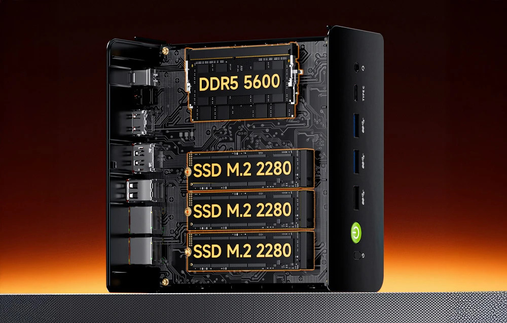 Mini PC GMKtec K12 Ryzen 7 H 225 16GB 255 32GB RAM + 1TB SSD WIN 11 Pro aprašymas - Prekės nuotrauka Mini PC GMKtec K12 Ryzen 7 H 225 16GB 255 32GB RAM + 1TB SSD WIN 11 Pro aprašymas - Prekės nuotrauka