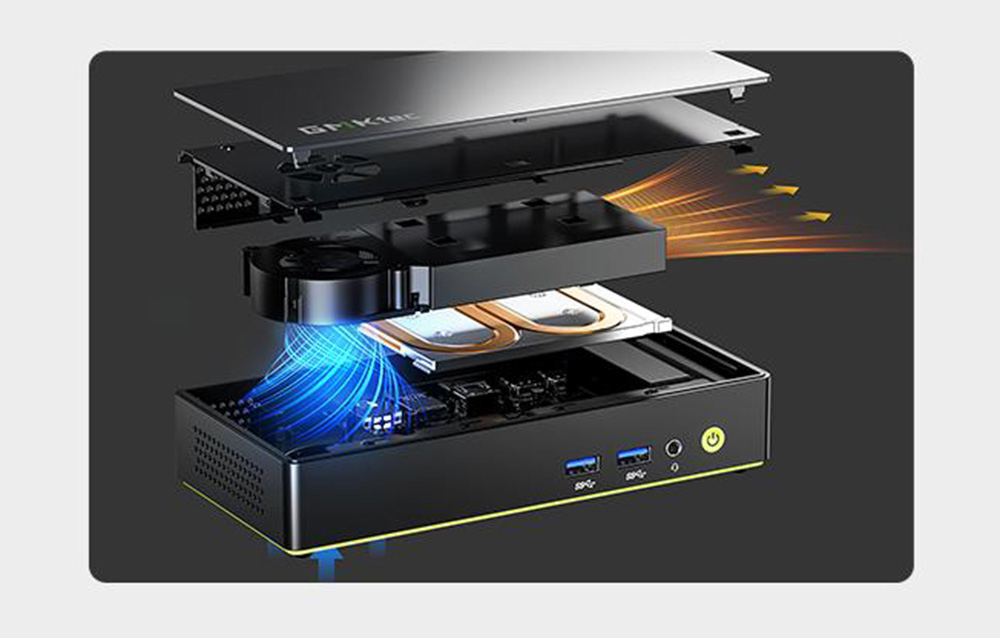 Mini kompiuteris GMKtec K13 Core Ultra 7 256V 16GB 1TB Win11 Pro aprašymas - Prekės nuotrauka