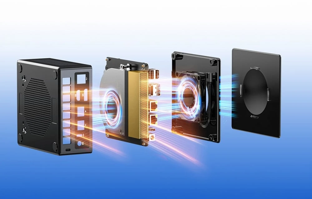 Mini PC GMKtec K8 Ryzen 7 8845HS 32GB RAM + 1TB WIN 11 Pro aprašymas - Prekės nuotrauka Mini PC GMKtec K8 Ryzen 7 8845HS 32GB RAM + 1TB WIN 11 Pro aprašymas - Prekės nuotrauka