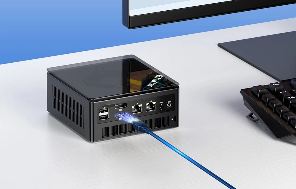 Mini PC GMKtec K8 Ryzen 7 8845HS 32GB RAM + 1TB WIN 11 Pro aprašymas - Prekės nuotrauka Mini PC GMKtec K8 Ryzen 7 8845HS 32GB RAM + 1TB WIN 11 Pro aprašymas - Prekės nuotrauka
