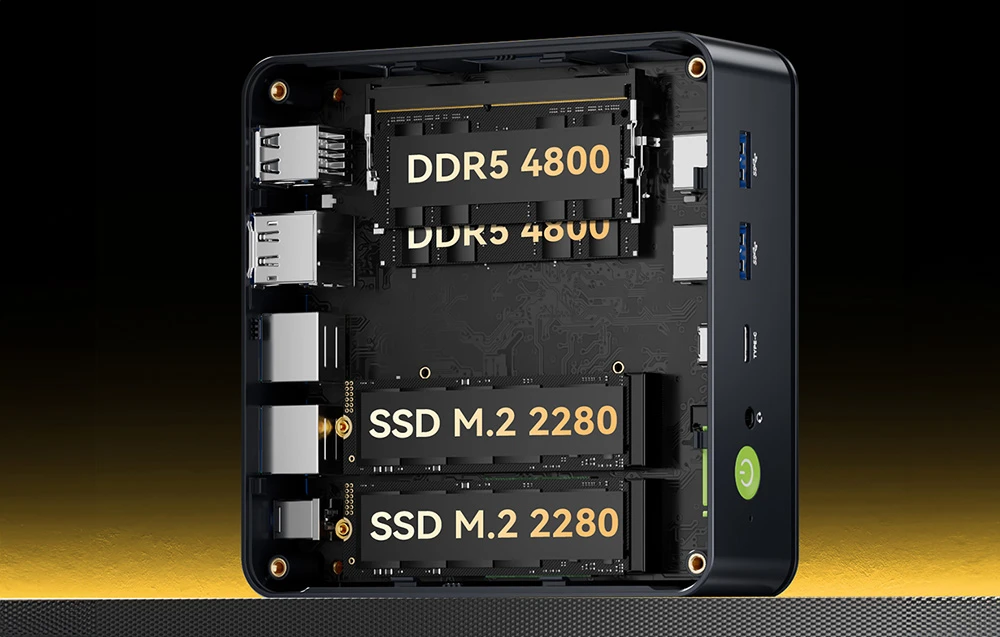 MINI PC GMKtec M6 Ultra AMD Ryzen 5 7640HS 16GM RAM + 512GB SSD WIN 11 PRO aprašymas - Prekės nuotrauka