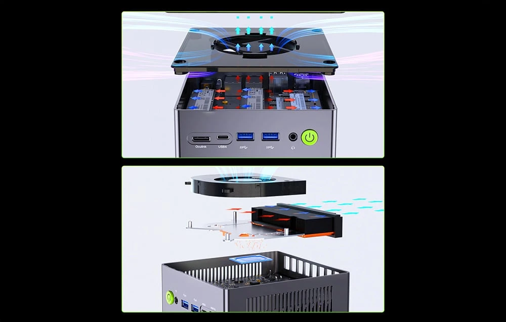 Mini PC GMKtec M7 Ultra Ryzen 7 PRO 6850U 16GB 512GB Win 11 Pro aprašymas - Prekės nuotrauka