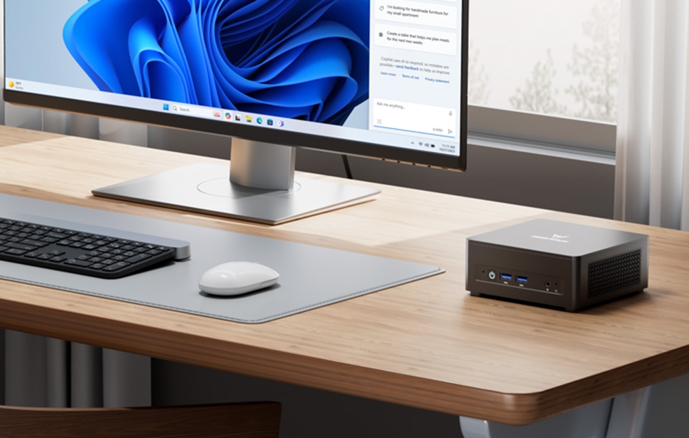 Mini PC MINIS FORUM UM760 Slim Ryzen 5 7640HS Barebone aprašymas - Prekės nuotrauka