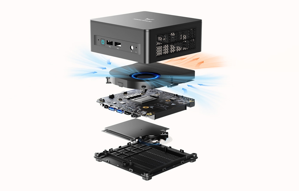Mini PC MINIS FORUM UM760 Slim Ryzen 5 7640HS Barebone aprašymas - Prekės nuotrauka