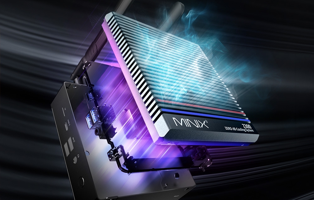 Stacionarus kompiuteris - Minix Z300-0dB Barebone Core 3 N350 | Wi‑Fi 6 aprašymas - Prekės nuotrauka