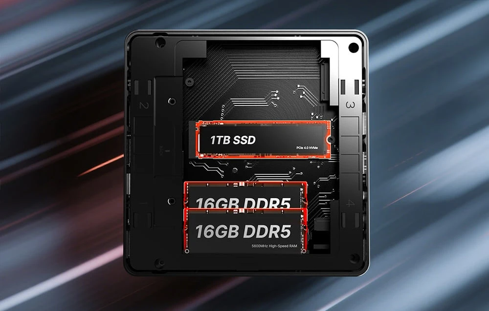 Mini PC Minix ER937 HX370 32GB 1TB Windows 11 Pro aprašymas - Prekės nuotrauka