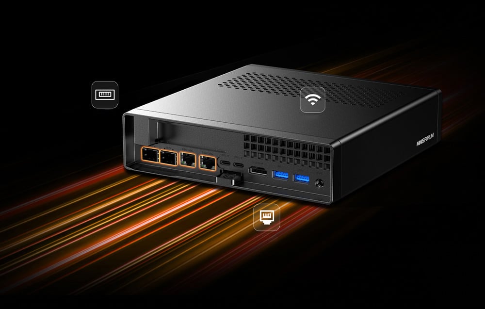 MINI-PC Minis Forum MS-A2-9955 AMD Ryzen 9 9955HX barebone aprašymas - Prekės nuotrauka
