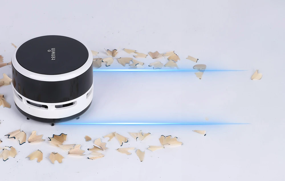 Mini dulkių siurblys darbalaukiui belaidis Tenwin 8050-1 Baterija (juoda) aprašymas - Prekės nuotrauka