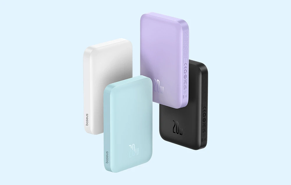 Mini Wireless PowerBank 20W Baseus - juodas aprašymas - Prekės nuotrauka Mini Wireless PowerBank 20W Baseus - juodas aprašymas - Prekės nuotrauka