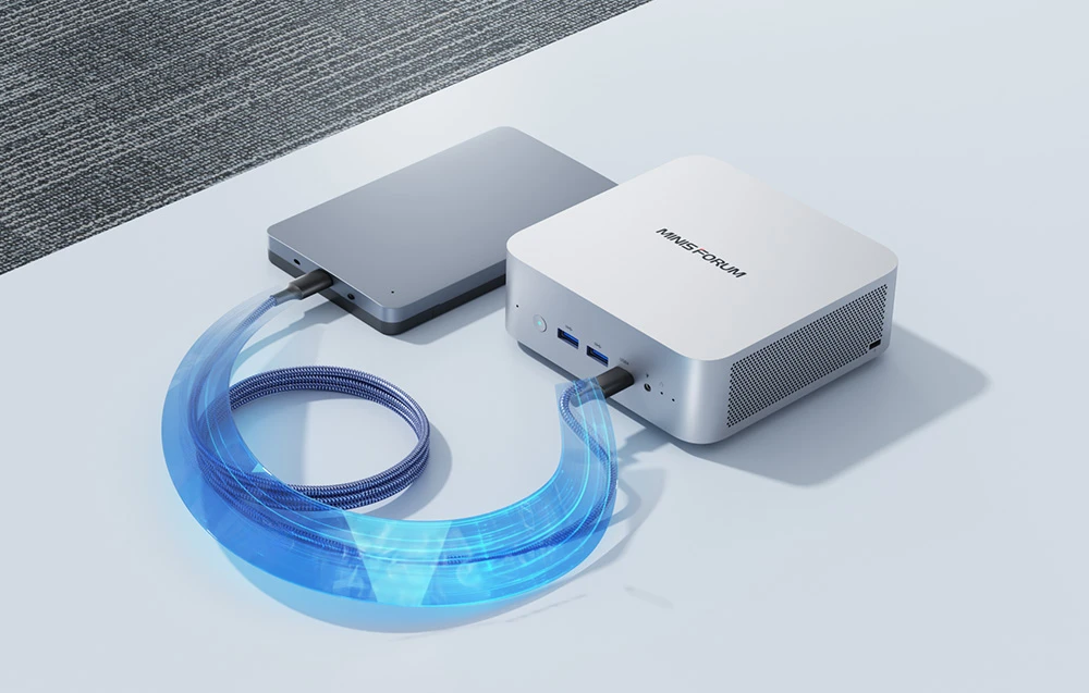 MiniPC Minis Forum X1-255 AMD Ryzen 7 H255, barebone aprašymas - Prekės nuotrauka