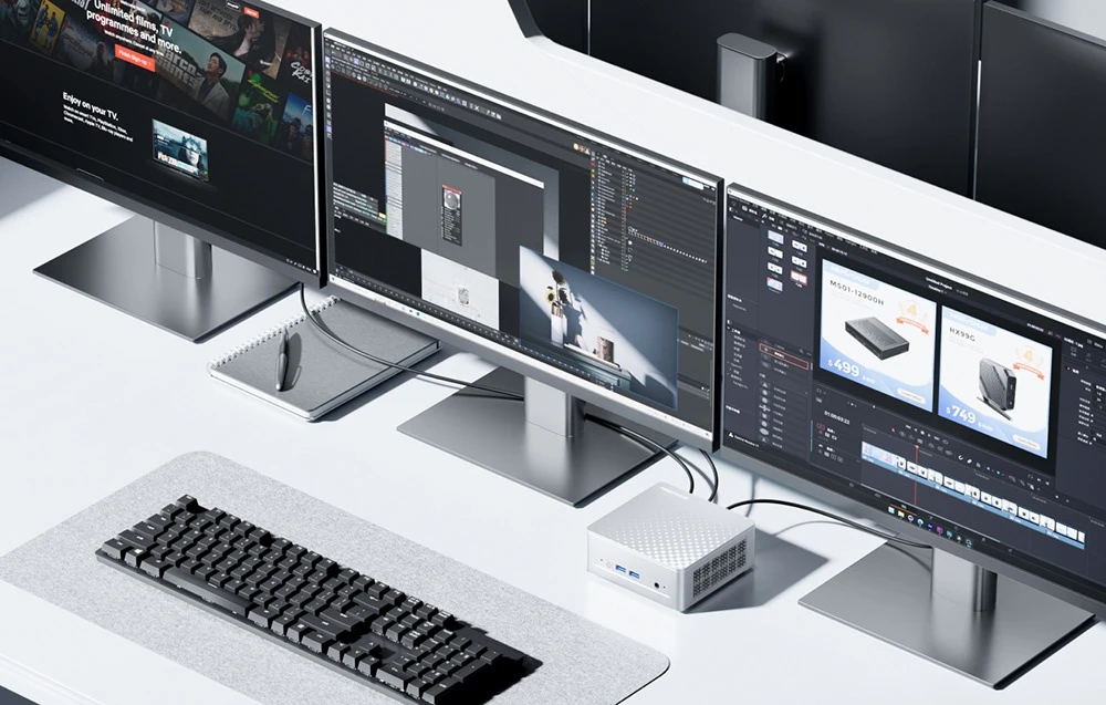 MINIS FORUM M1 Plus Core i5-12600H Mini PC Barebone aprašymas - Prekės nuotrauka
