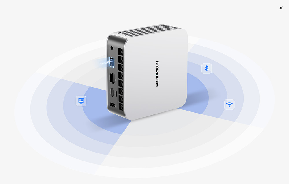 MINIS FORUM X1-470 Barebone Computer with AMD Ryzen AI 9 HX 470 aprašymas - Prekės nuotrauka