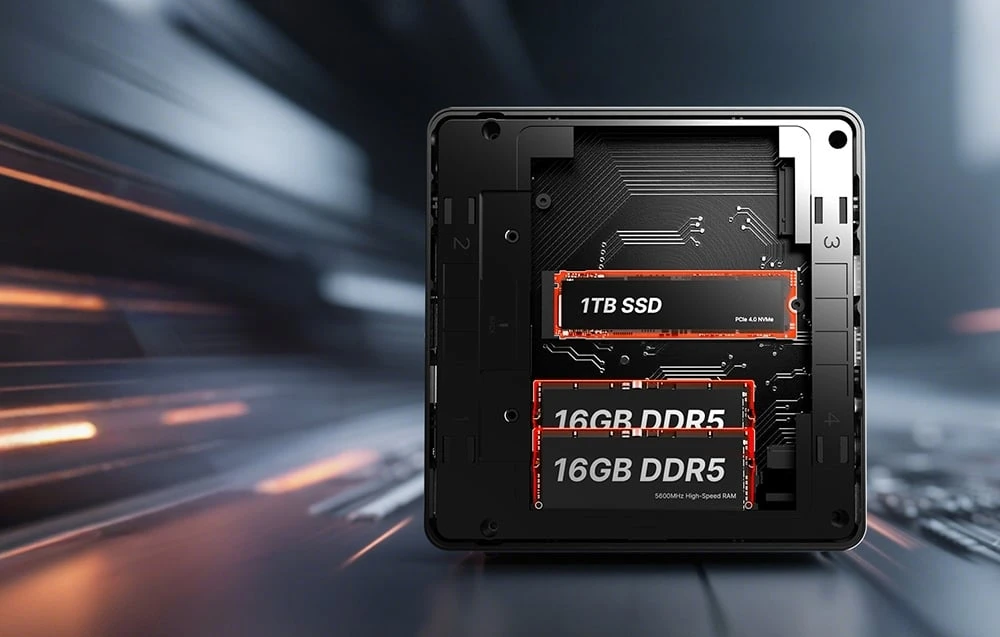 Minix ER936-AI Mini PC with Ryzen 365, 32GB RAM, 1TB Storage, and Windows 11 Pro aprašymas - Prekės nuotrauka