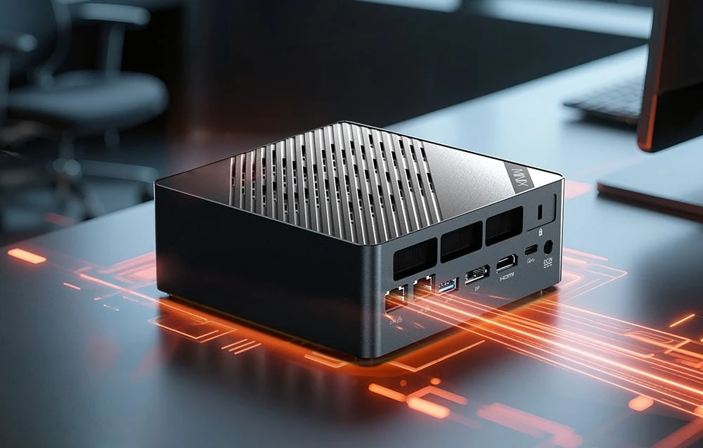 Minix ER936-AI Mini PC with Ryzen 365, 32GB RAM, 1TB Storage, and Windows 11 Pro aprašymas - Prekės nuotrauka