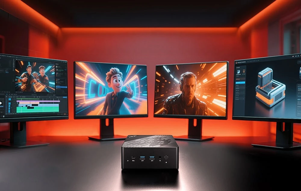 Minix ER936-AI Mini PC with Ryzen 365, 32GB RAM, 1TB Storage, and Windows 11 Pro aprašymas - Prekės nuotrauka