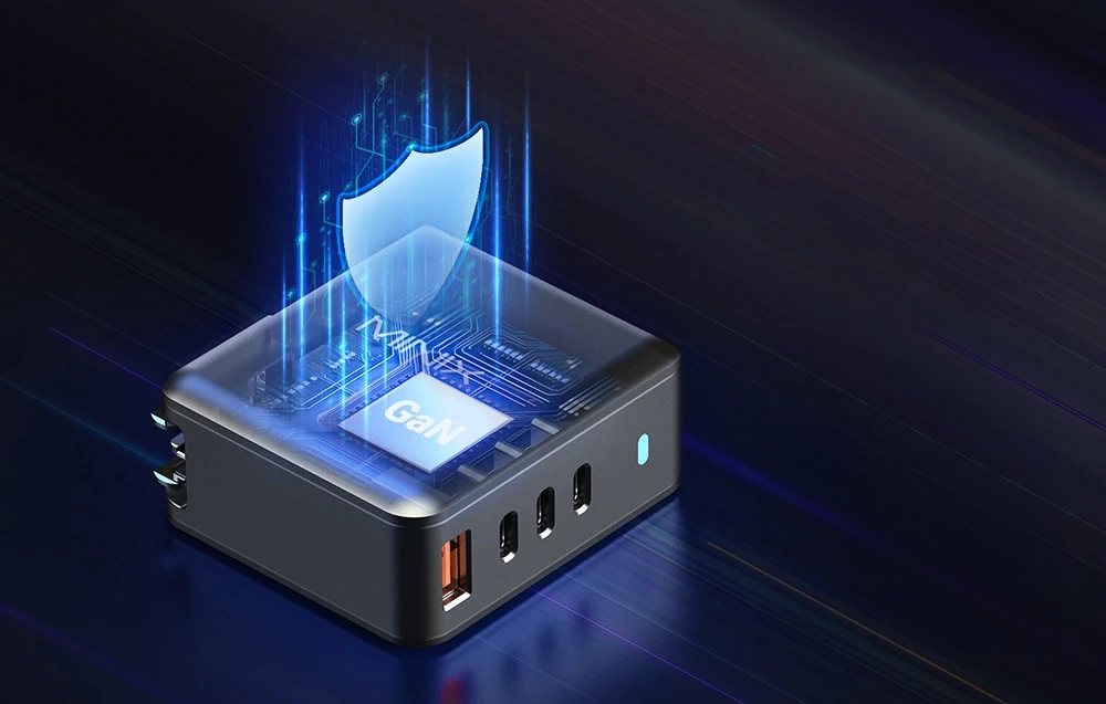 Minix P165 GaN Wall Charger with 3x USB-C and 1x USB-A Ports aprašymas - Prekės nuotrauka