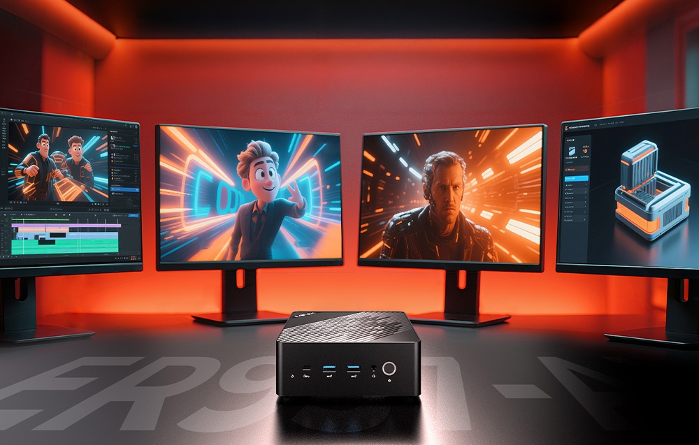 Stacionarus kompiuteris - Minix ER937-AI | Ryzen AI 9 HX 370 | Wi‑Fi 7 | NoOS aprašymas - Prekės nuotrauka